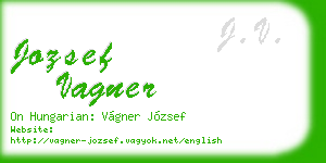 jozsef vagner business card
