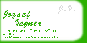 jozsef vagner business card